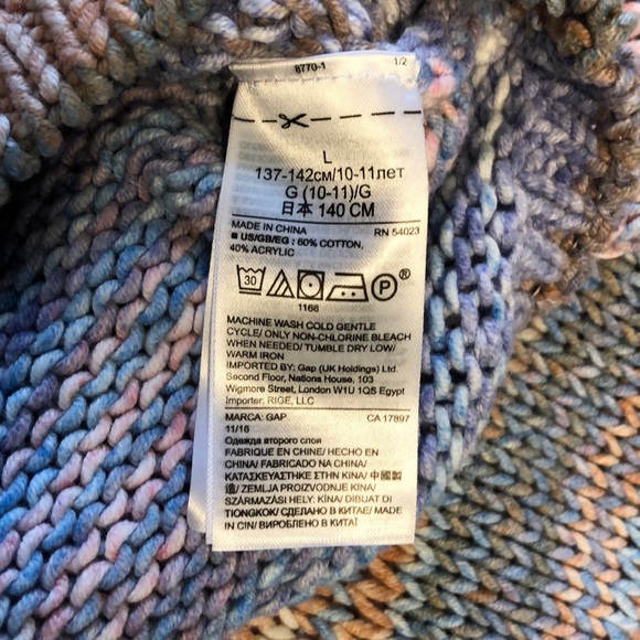 Girls Gap sweater size 10 (L) - Picture 6 of 6